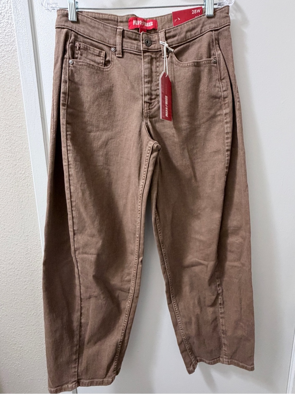 Miss Rizz- Brown Womens Denim Pants